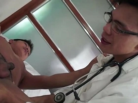 Young twink visits doctor for medical help, but craves his attention. The doc indulges, leading to a steamy encounter with the eager patient. Expect intense sucking and a mind-blowing blowjob.
