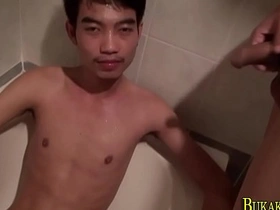 Prepare for an explosive mix of Asian twinks indulging in golden showers, culminating in a hot facial. This HD compilation features a group of bareback enthusiasts with bigcocks, ready to paint their canvases with cum.