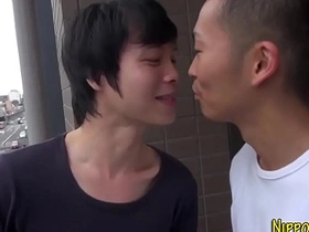 Skinny Asian twink gets a steamy shower with his gay buddy, leading to a steamy sixtynine. Piss play and a hot BJ make this a fetish-filled, HD delight.