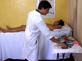 Kinky medical fetish comes to life with Asian twinks Vahn and Rave. Vahn, the patient, undergoes a steamy exam and intense bareback action, culminating in a messy finish. Sit back and enjoy the wild ride.
