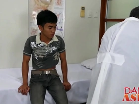 Young Asian twink visits the doctor, but things heat up when his patient rights are violated. Witness his bareback exam, intense masturbation, and explosive climax. A wild cock bareback experience.