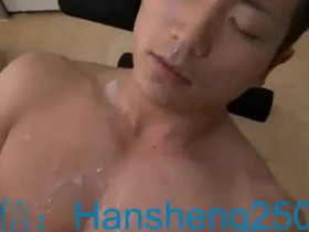 Steaming hot Chinese hunk, a renowned athlete in China, showcases his sculpted physique and irresistible charm. Watch him stroke and climax in this sizzling video.