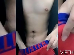 Vietnamese gay boys go hard in this sizzling video. One guy, draped in red jeans, eagerly takes on his partner's throbbing member before a wild, raw, and passionate fuckfest ensues.