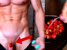 I command and order you how to jerk off! cumming on strawberries! dirty russian talks