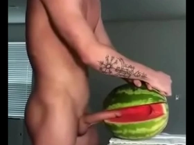 I'd be this watermelon