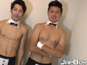 A steamy encounter between two Japanese twinks leads to a passionate sixty-nine session, featuring expert sucking and rimming, culminating in a climactic finish. A hardcore gay delight.